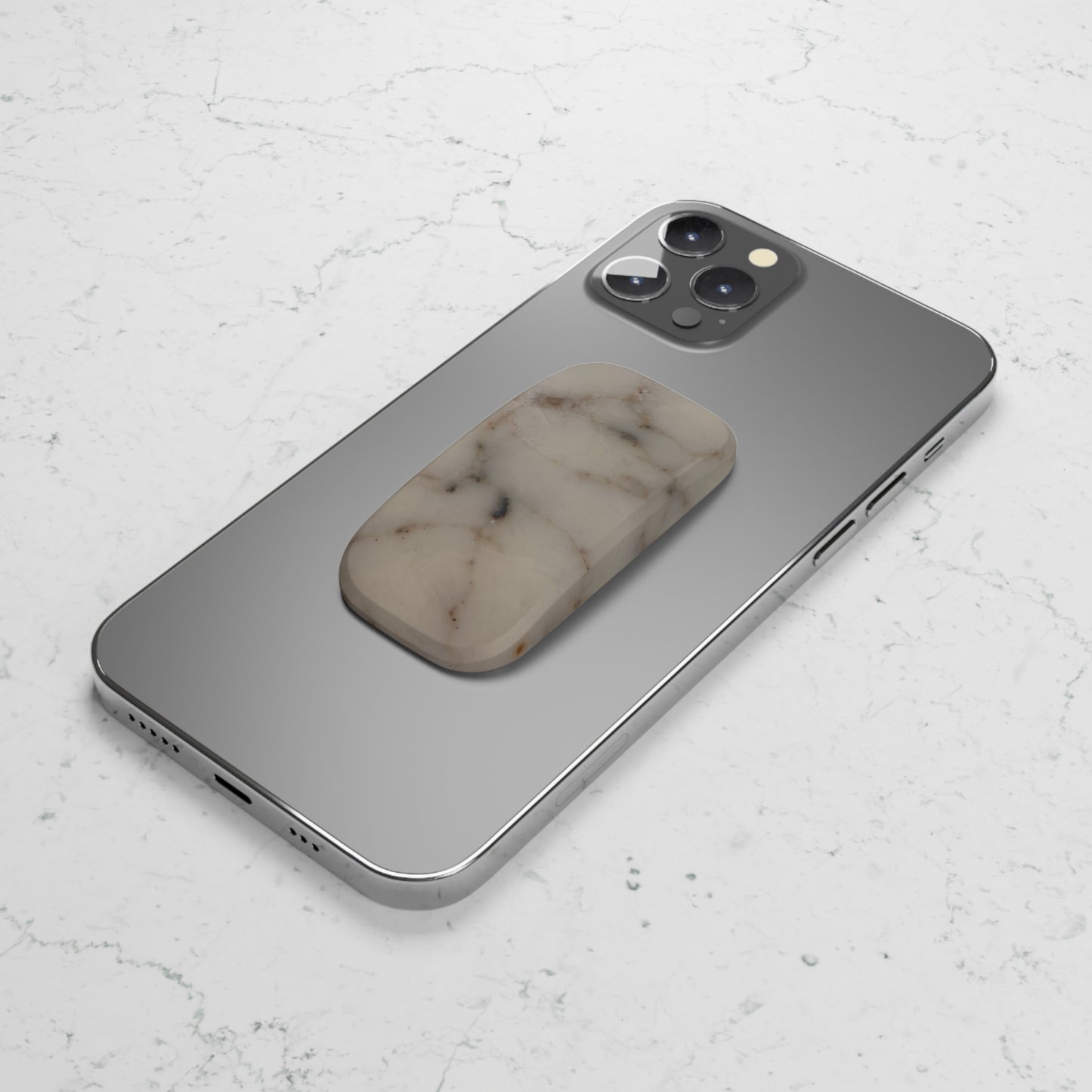 Reusable Click-On Phone Grip Ft. Abstract Marble