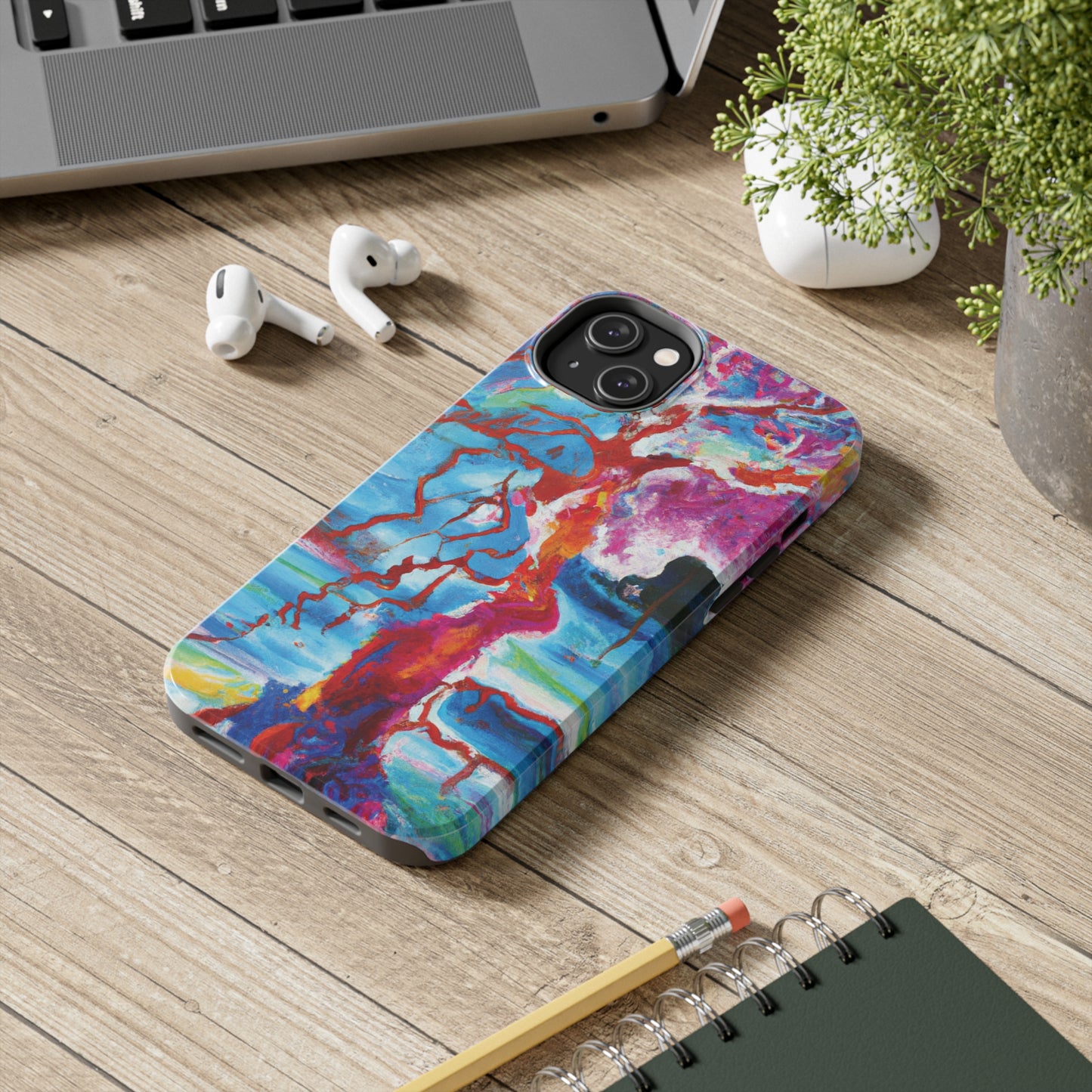 Tough Apple iPhone Cases Ft. Abstract Spirit Tree