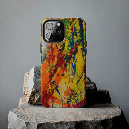 Tough Case-Mate iPhone Case Ft. Abstract Yellow Orange