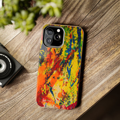 Tough Case-Mate iPhone Case Ft. Abstract Yellow Orange