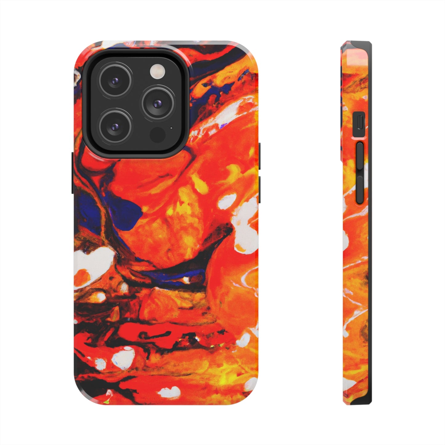 Tough Apple iPhone Cases Ft. Abstract Halloween Pumpkin