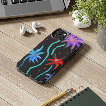 Tough Case-Mate iPhone Case Ft. Abstract Flowers