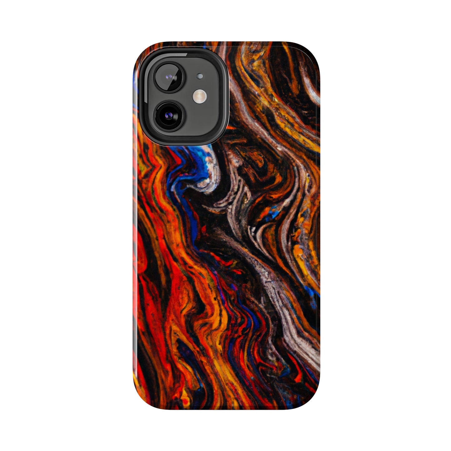 Tough Apple iPhone Case Ft. Abstract Petrified Wood