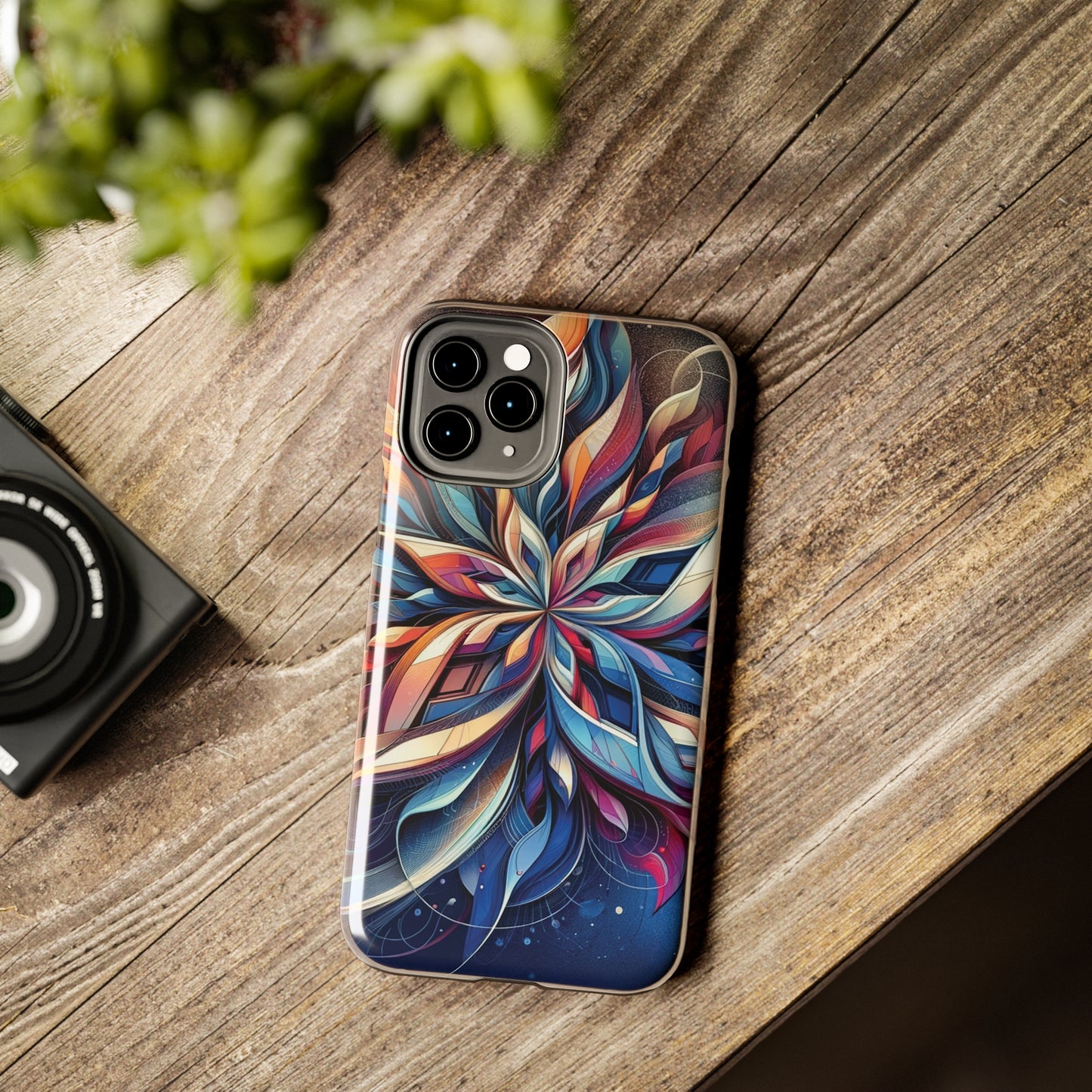 ToughDrop Apple iPhone Case Ft. Abstract Snowflake