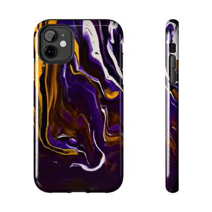 Tough Case-Mate iPhone Case Ft. Purple Tiger Stripes