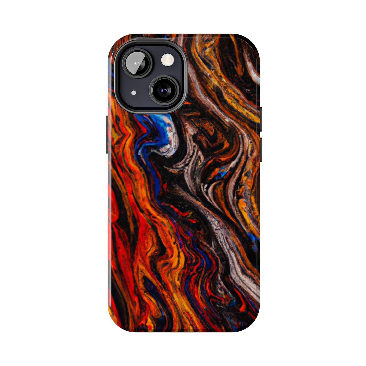 Tough Apple iPhone Case Ft. Abstract Petrified Wood