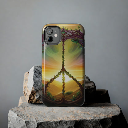 Strong Apple iPhone Case Ft. Peace Sign (Choose Peace)