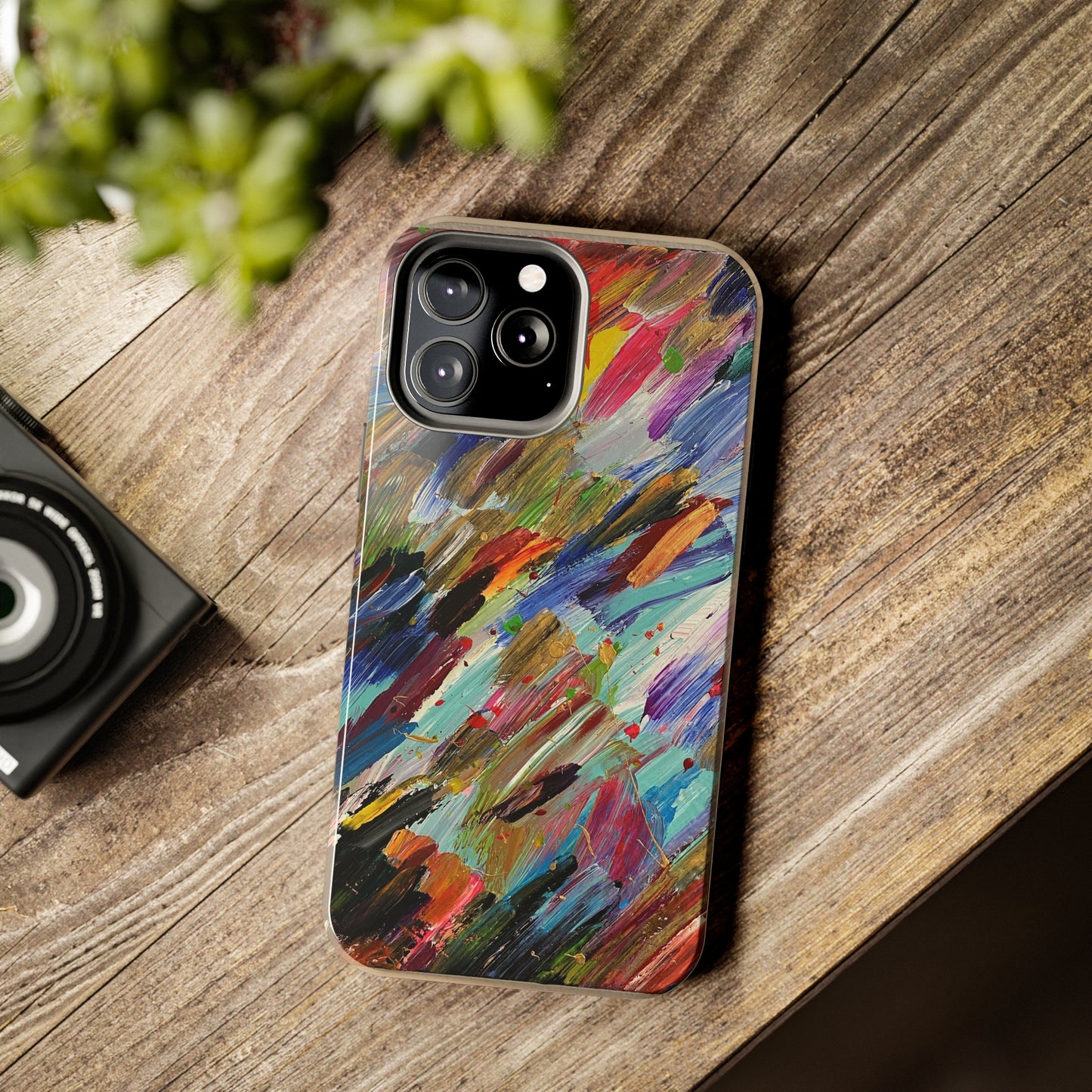 Tough Case-Mate iPhone Case Ft. Abstract Acrylic Feathers