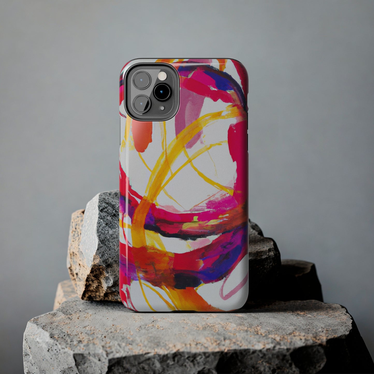 Tough Apple iPhone Cases Ft. Abstract Scarlet