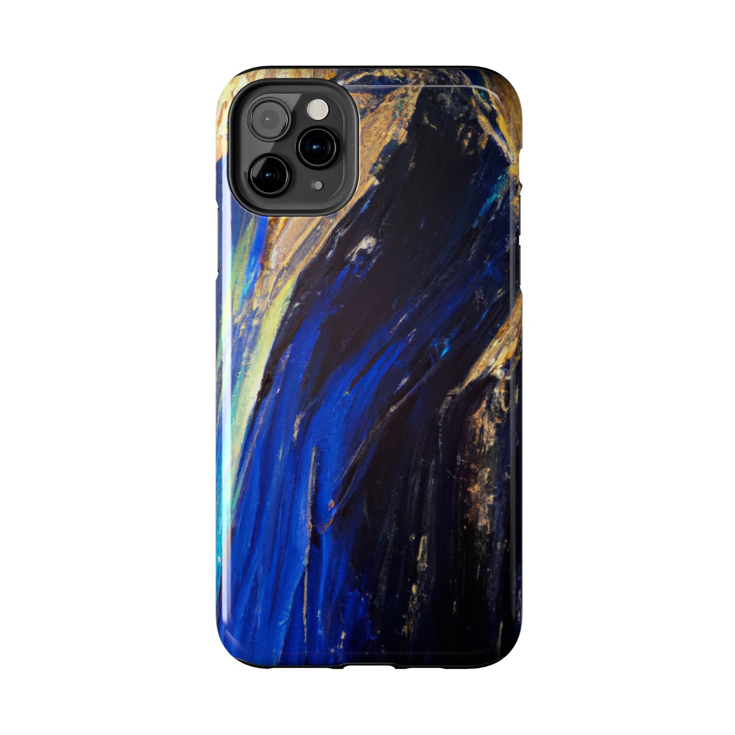 Tough Case-Mate iPhone Case Ft. Acrylic Blue Gold