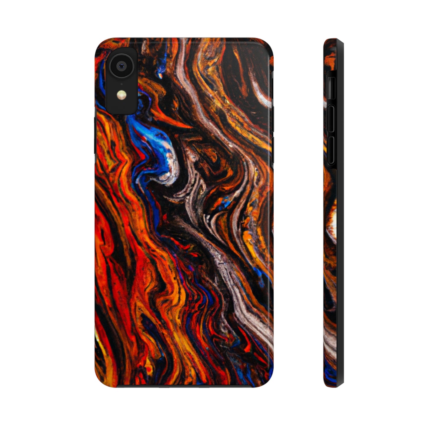 Tough Apple iPhone Case Ft. Abstract Petrified Wood