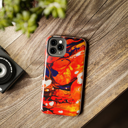 Tough Apple iPhone Cases Ft. Abstract Halloween Pumpkin