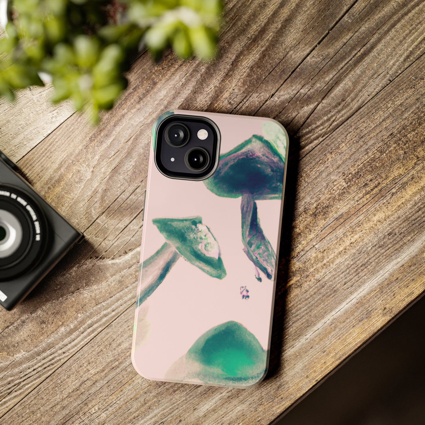 Tough Apple iPhone Cases Ft. Green Mushrooms