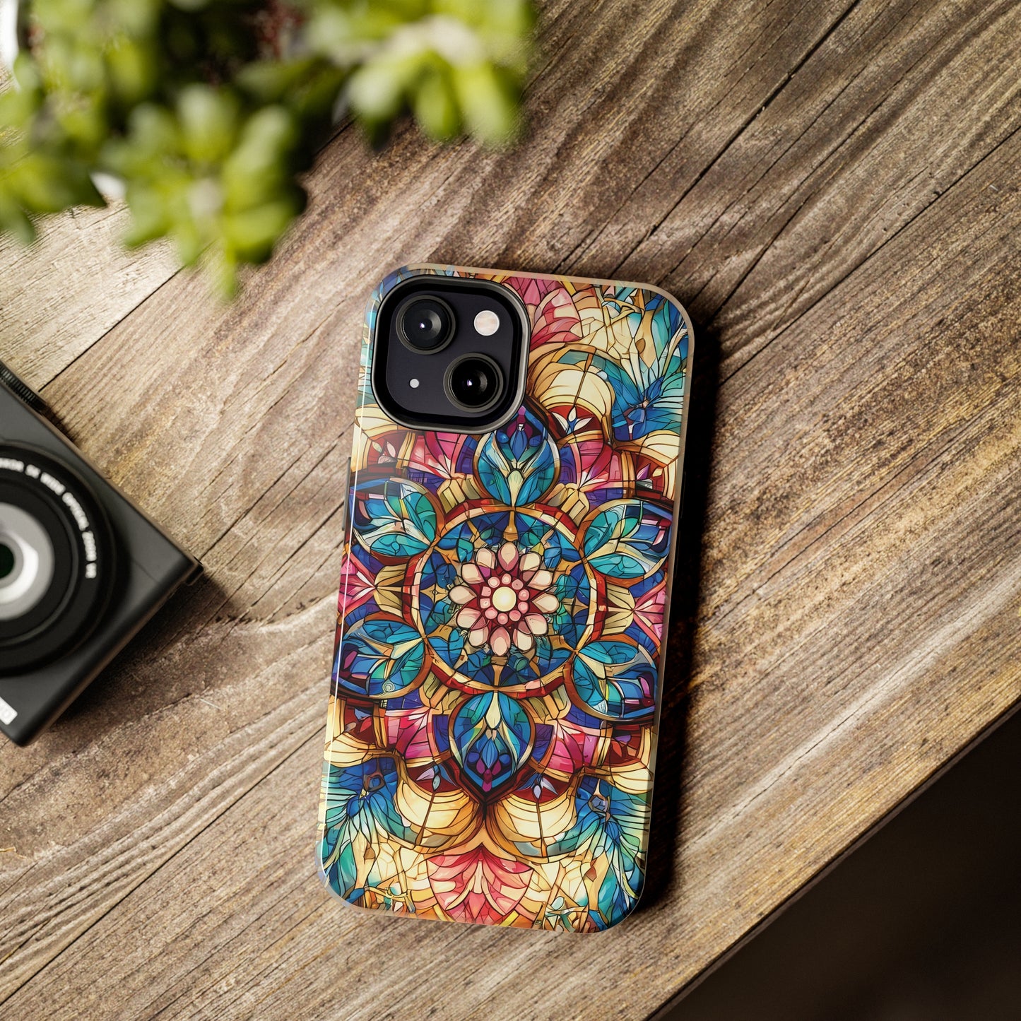 ToughDrop Apple iPhone Case Ft. Stained Glass Fractal