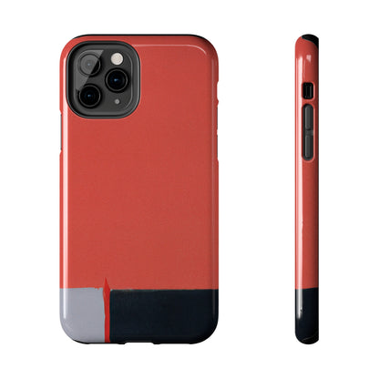 Strong Apple iPhone Case Ft. Minimal Orange