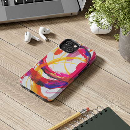 Tough Apple iPhone Cases Ft. Abstract Scarlet