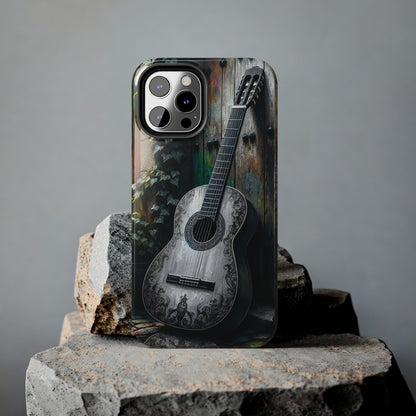 ToughDrop Apple iPhone Case Ft. Greyscale Guitar