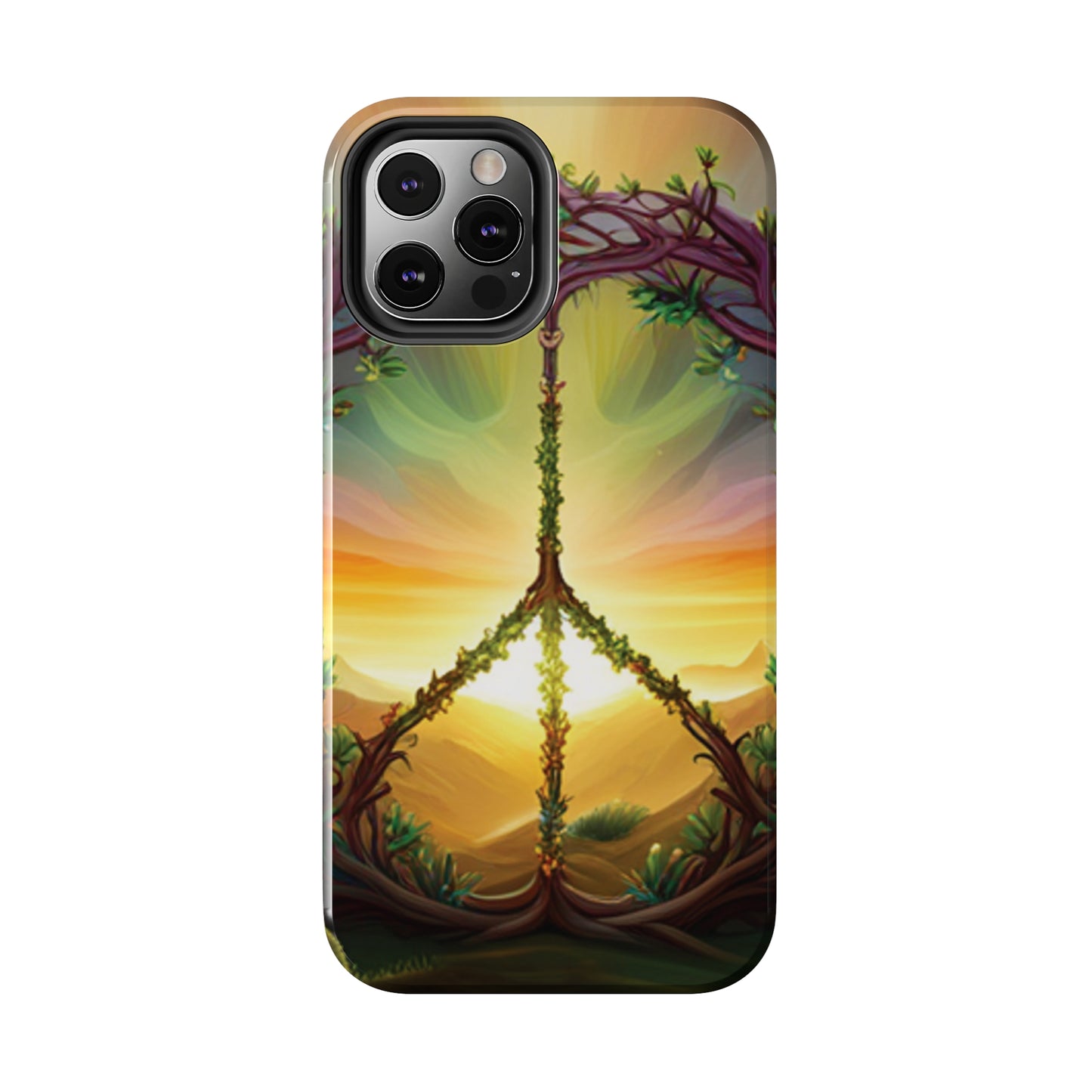 Strong Apple iPhone Case Ft. Peace Sign (Choose Peace)