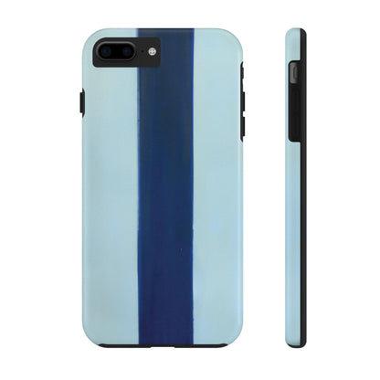 Strong Apple iPhone Case Ft. Minimal Blue Stripe