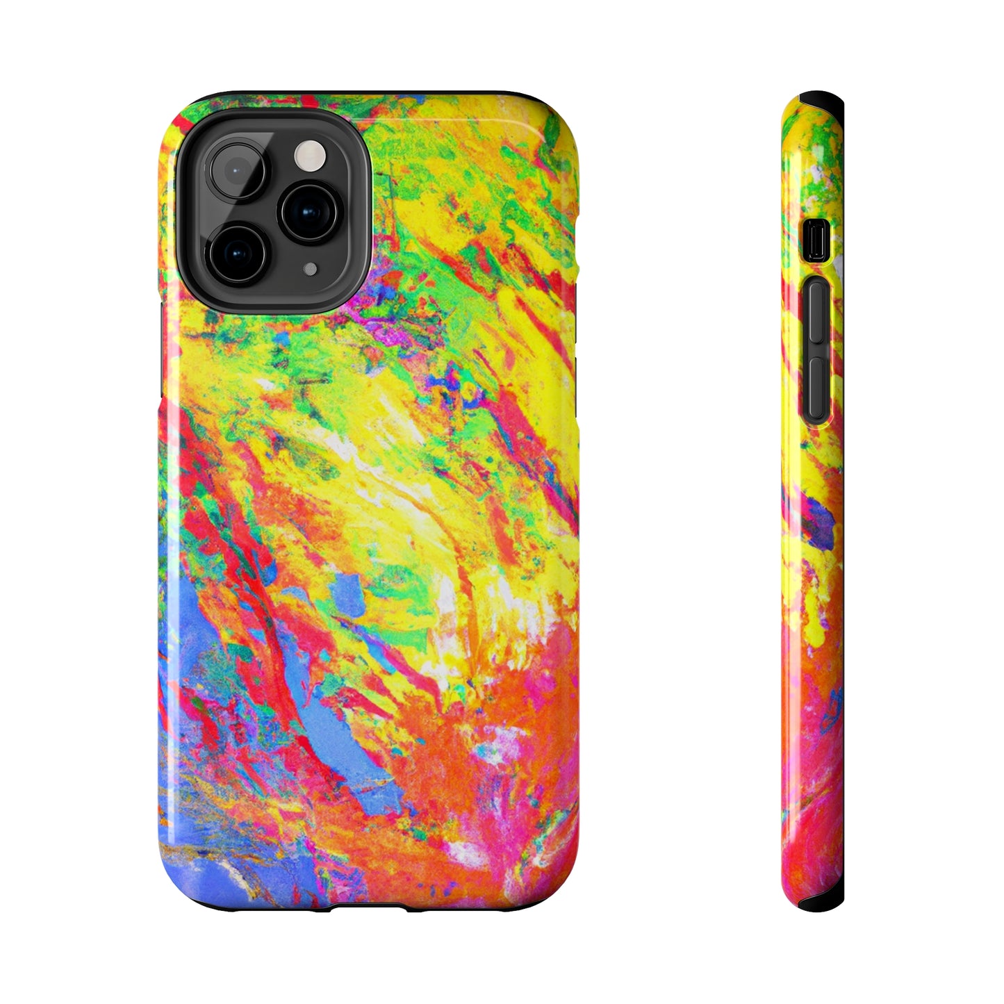 Tough Apple iPhone Cases Ft. Abstract Sherbet