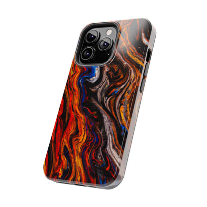 Tough Apple iPhone Case Ft. Abstract Petrified Wood