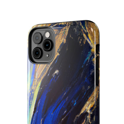 Tough Case-Mate iPhone Case Ft. Acrylic Blue Gold