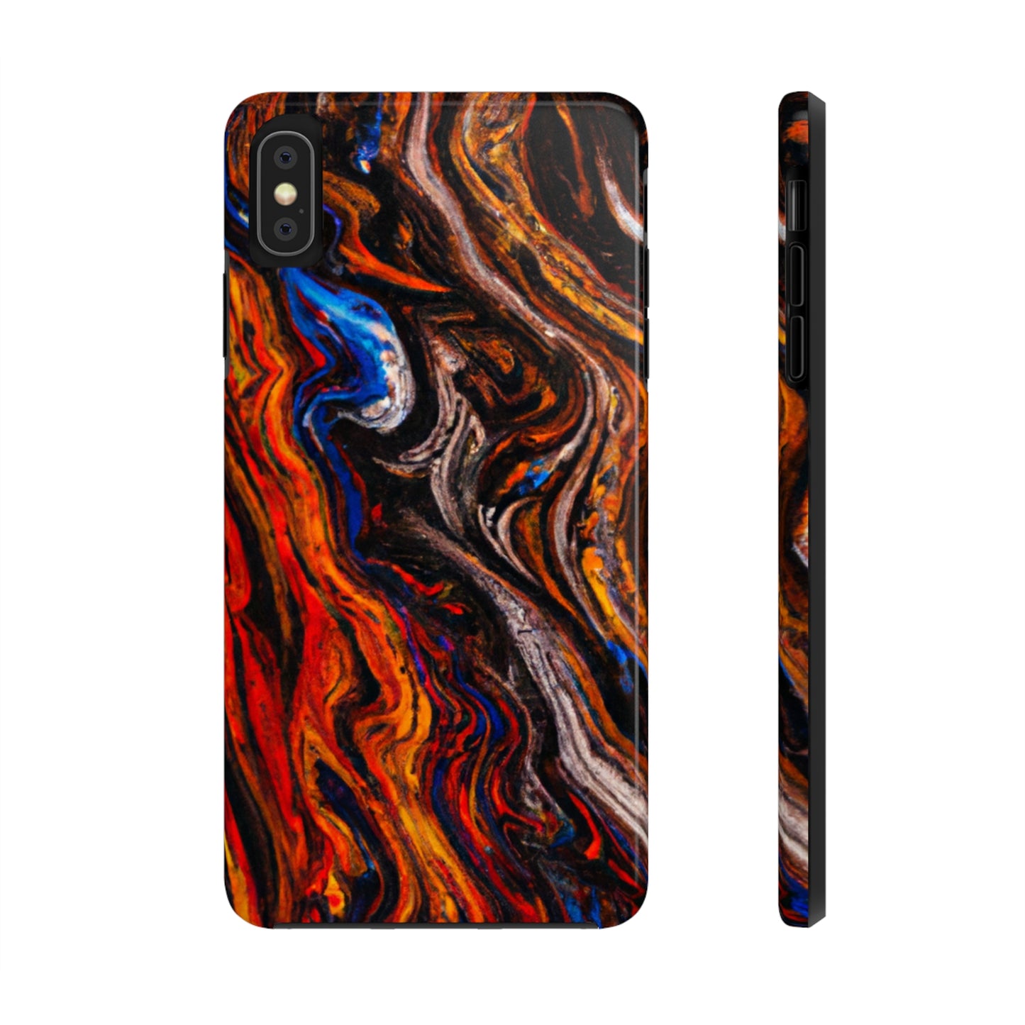 Tough Apple iPhone Case Ft. Abstract Petrified Wood