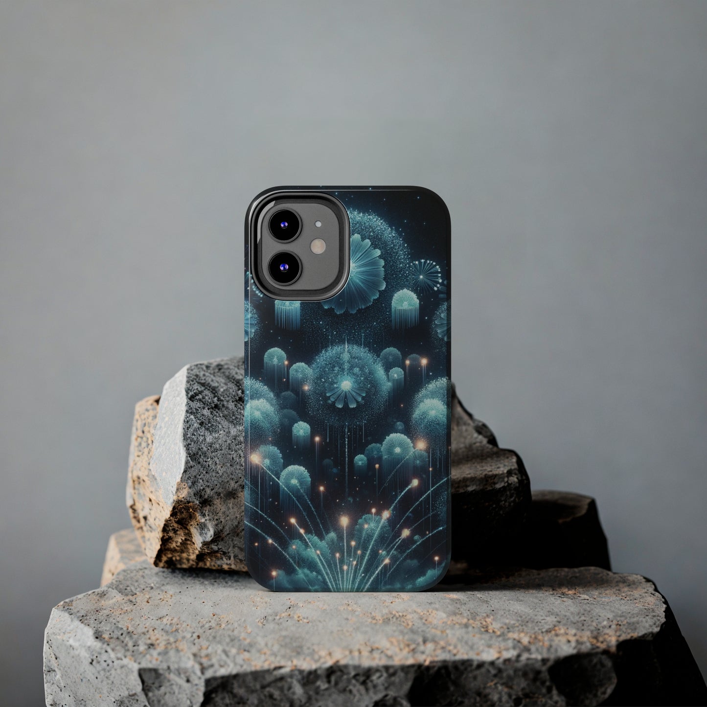 ToughDrop Apple iPhone Case Ft. Blue Dot New Year Fireworks