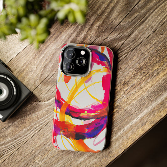 Tough Apple iPhone Cases Ft. Abstract Scarlet