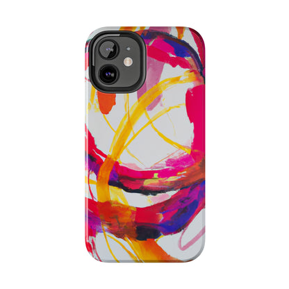 Tough Apple iPhone Cases Ft. Abstract Scarlet