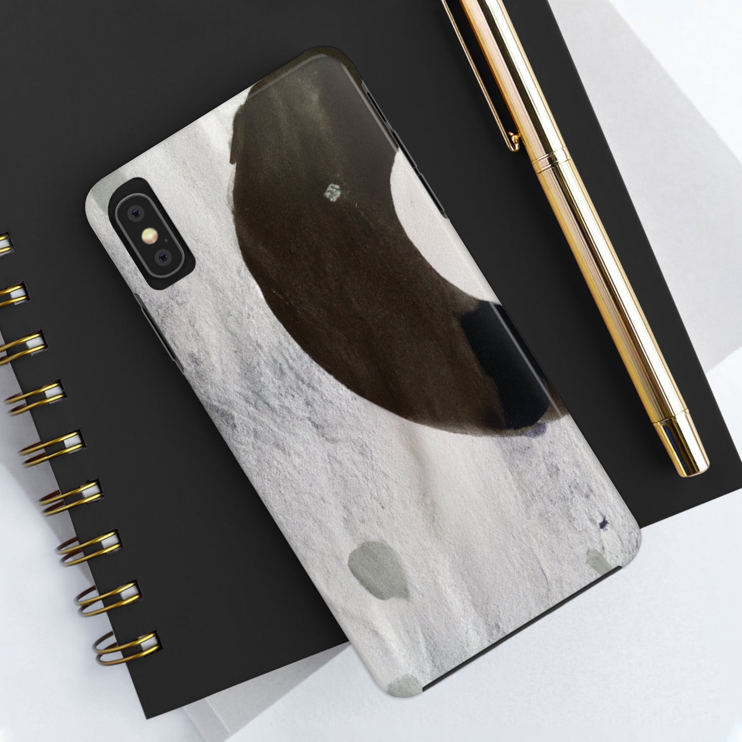 Strong Apple iPhone Case Ft. Abstract Half Circle