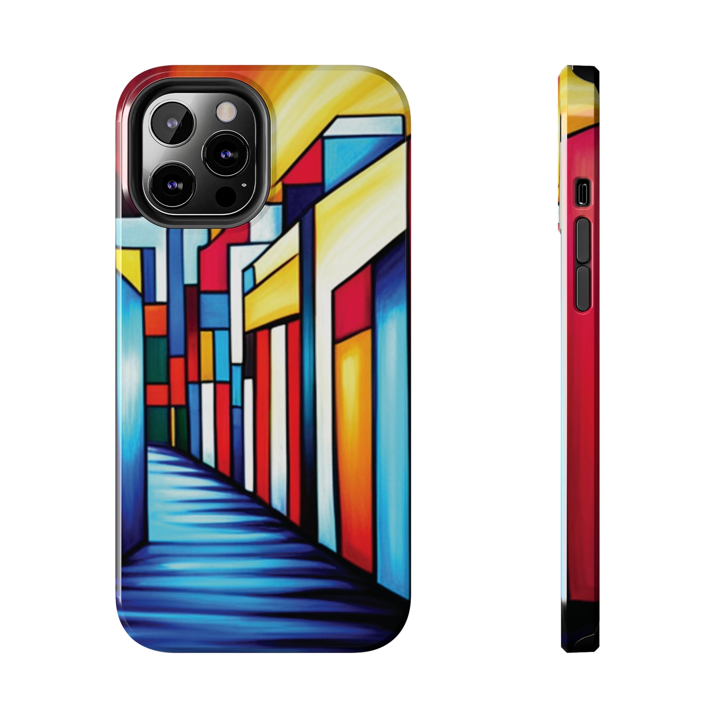 ToughDrop Apple iPhone Case Ft. Colorful Geometric Abstract Art
