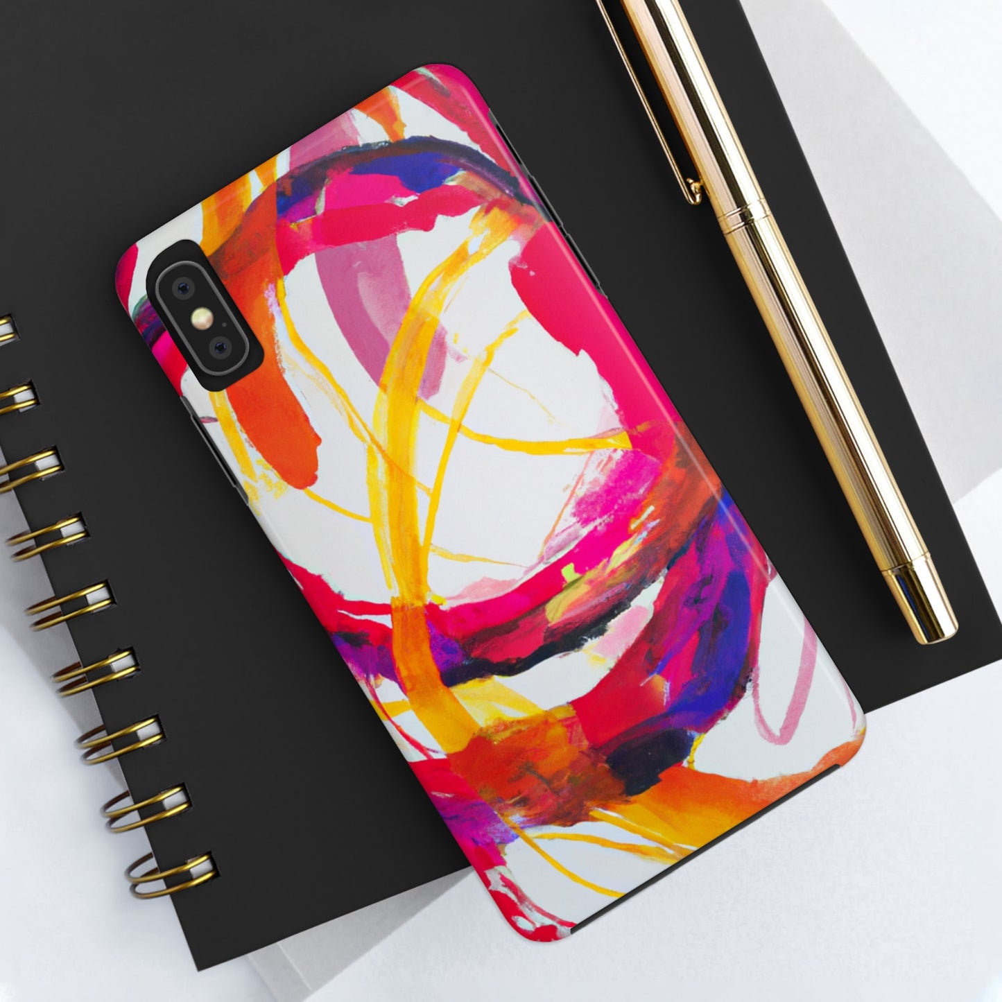 Tough Apple iPhone Cases Ft. Abstract Scarlet