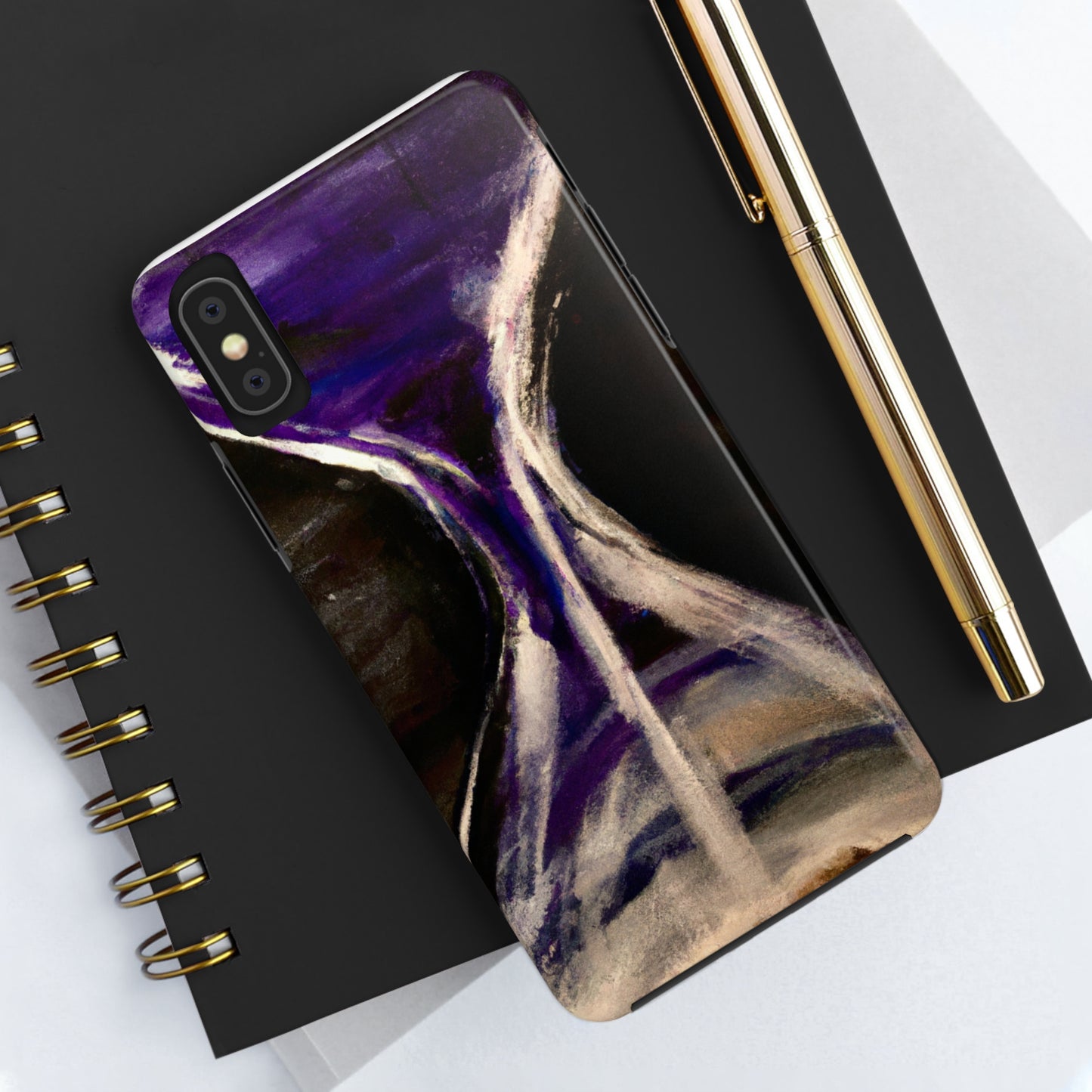 Tough Case-Mate iPhone Case Ft. Purple Hourglass