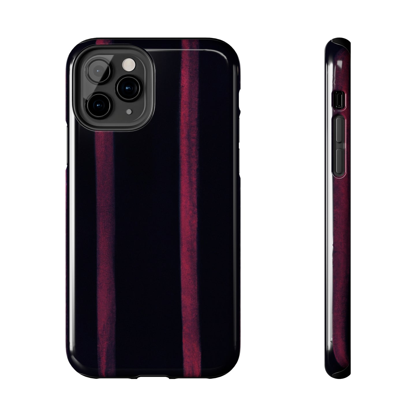 Tough Apple iPhone Cases Ft. Dark Stripes