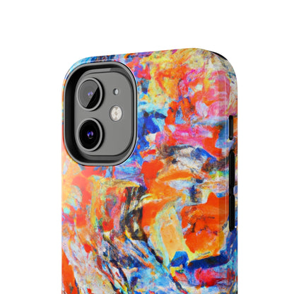 Tough Apple iPhone Case Ft. Abstract Blue and Orange