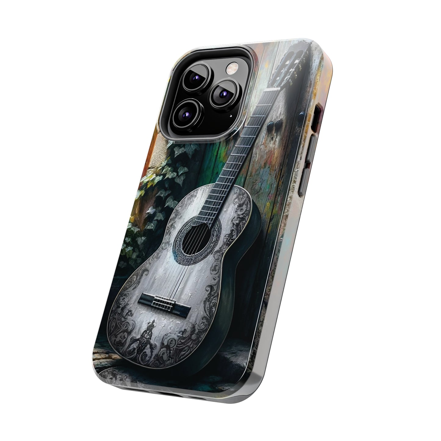 ToughDrop Apple iPhone Case Ft. Greyscale Guitar