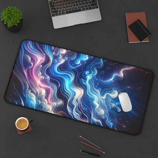 Large HD Print Gaming Desk Mat Ft. Abstract Ethereal Drift