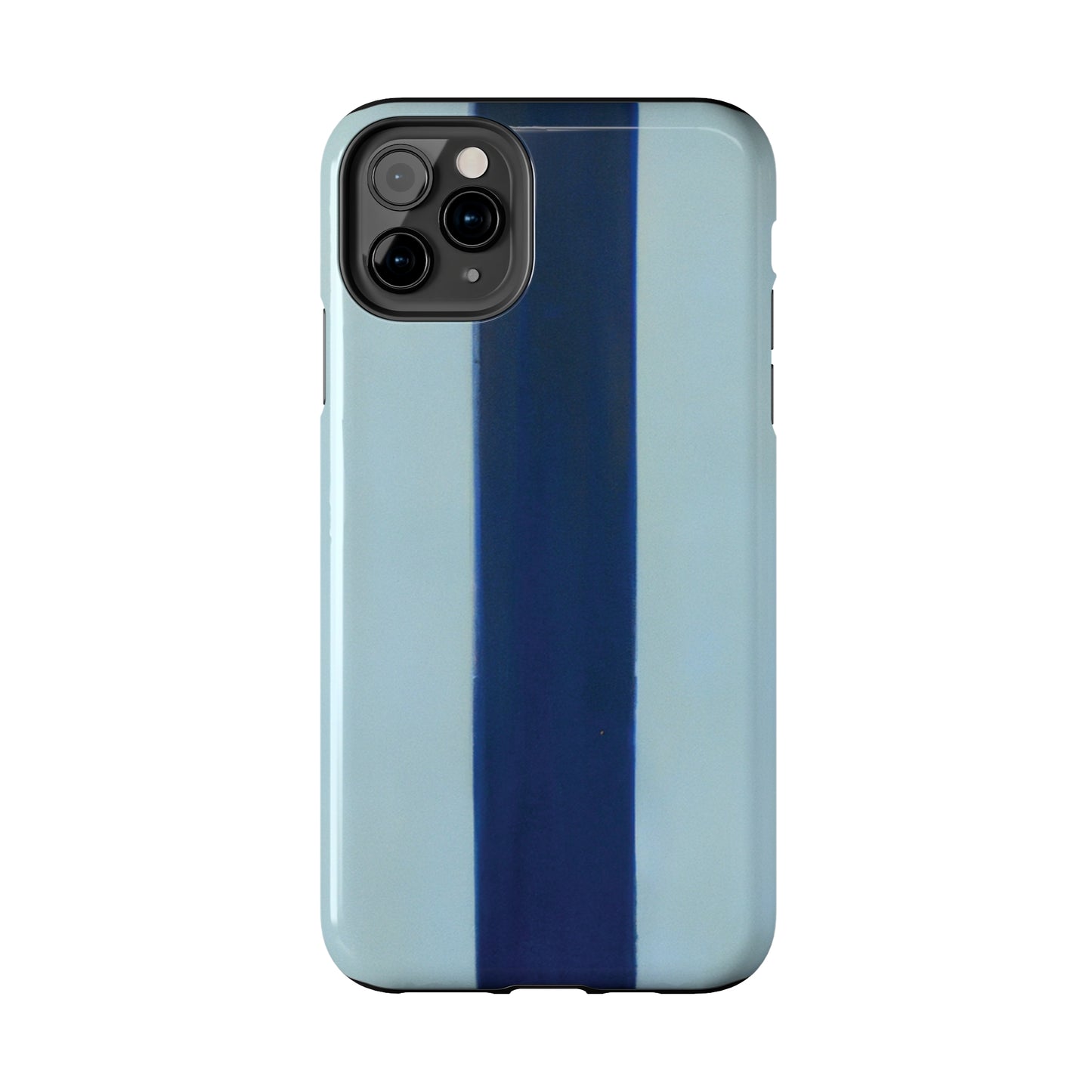 Strong Apple iPhone Case Ft. Minimal Blue Stripe