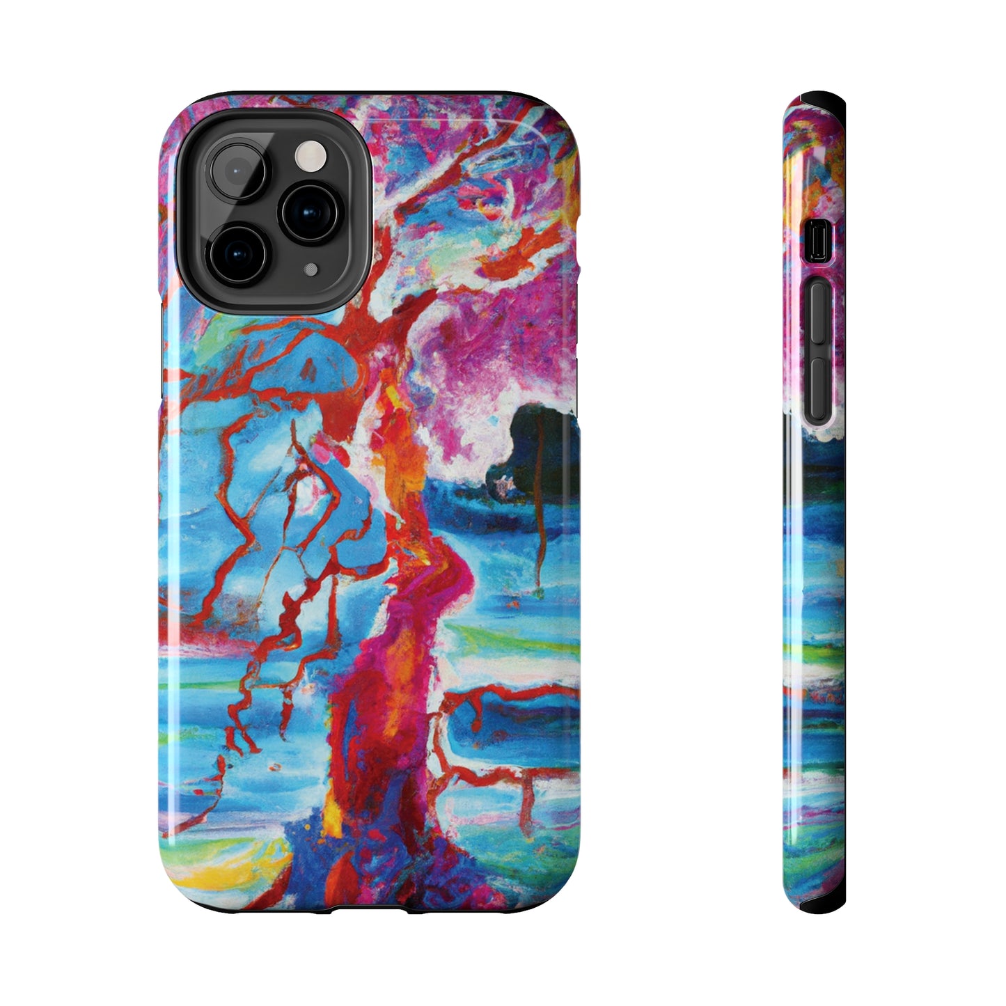 Tough Apple iPhone Cases Ft. Abstract Spirit Tree