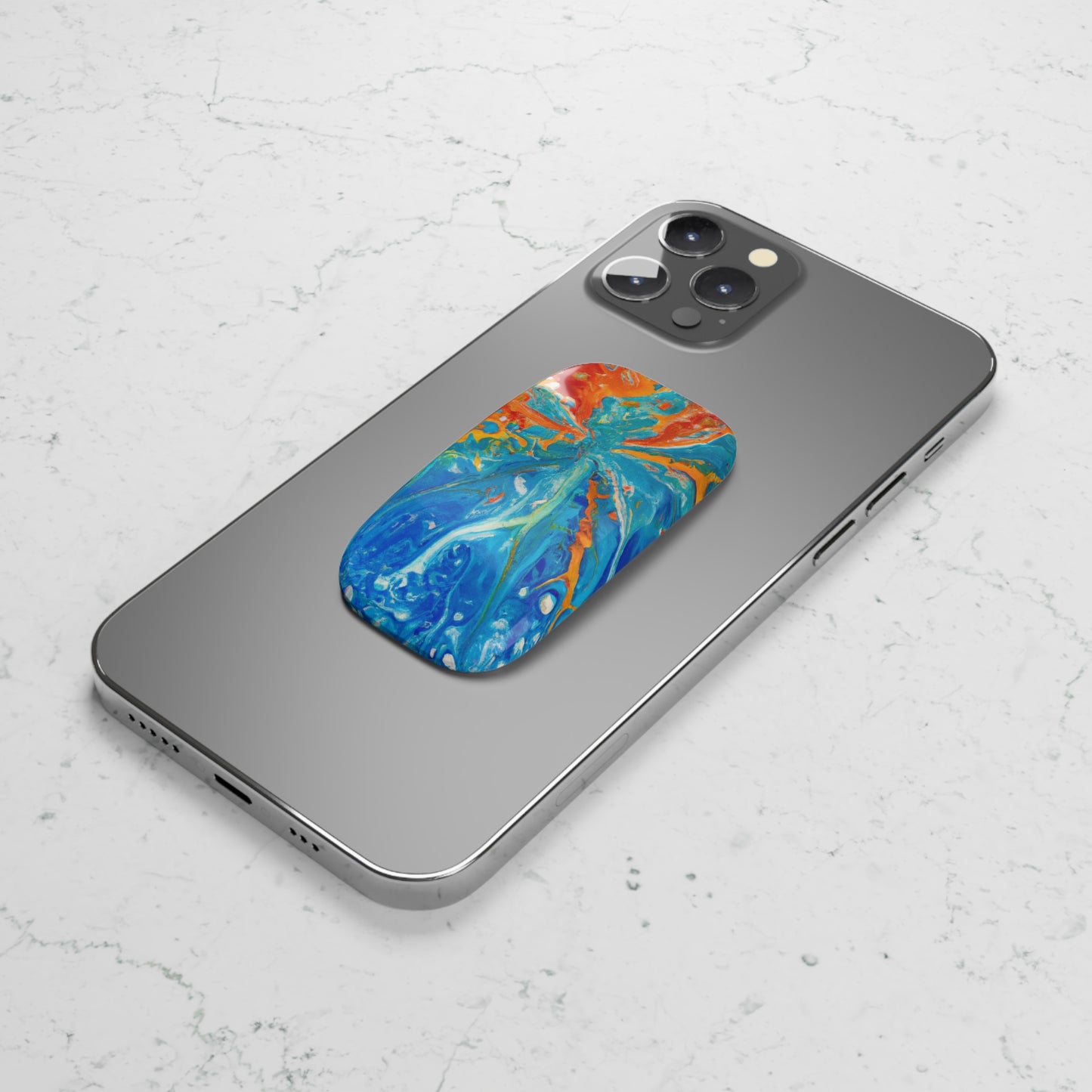 Reusable Click-On Phone Grip Ft. Ocean Roots