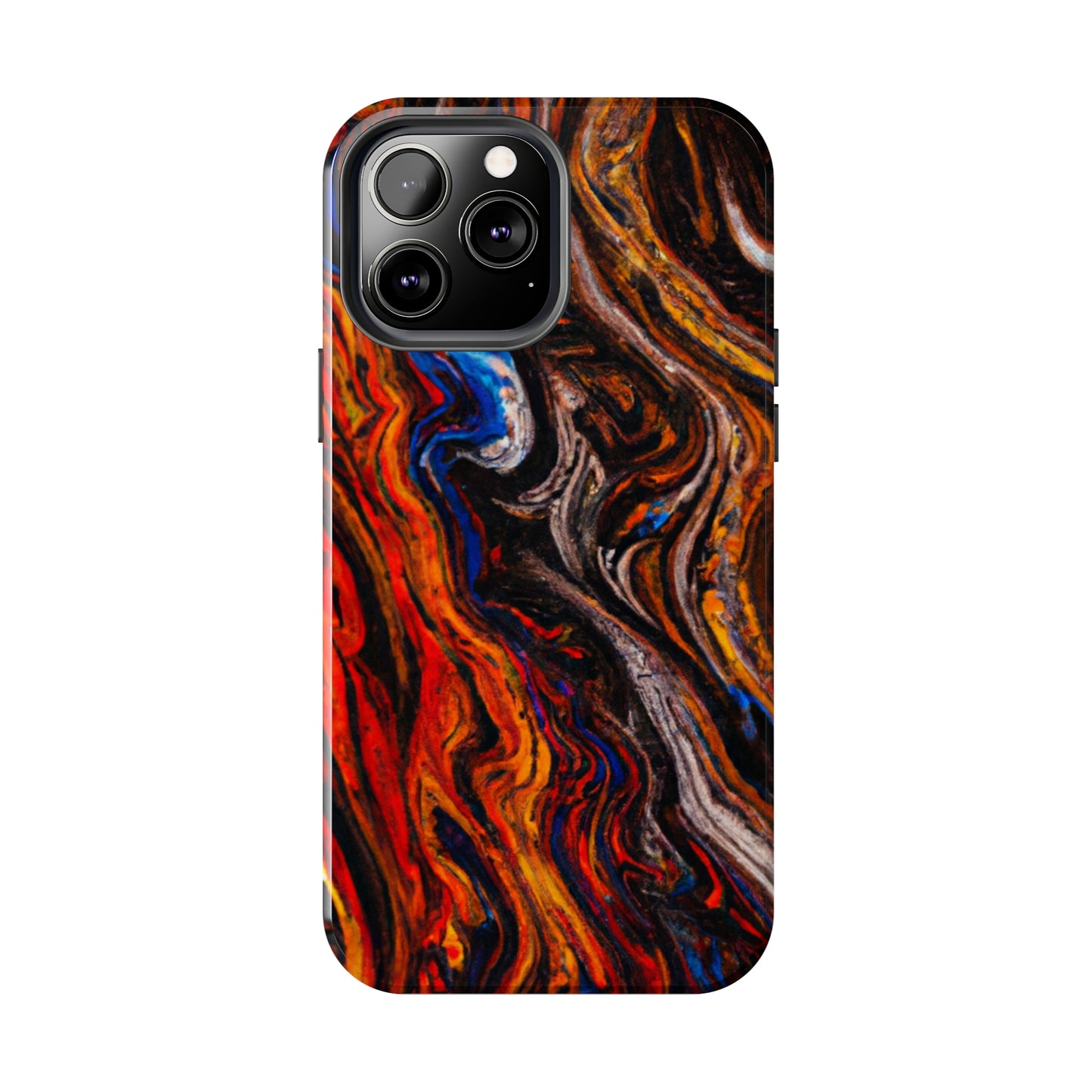 Tough Apple iPhone Case Ft. Abstract Petrified Wood