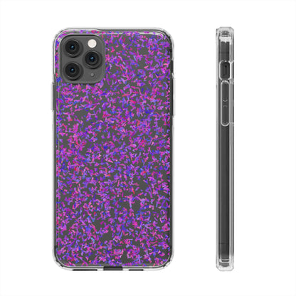 Clear iPhone and Android Cases Ft. Purple Leaves