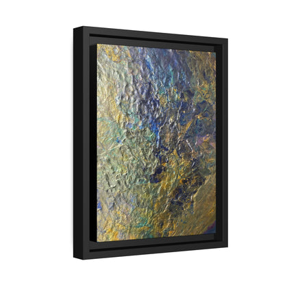 Canvas: Abstract Acrylic Gold Waterfall