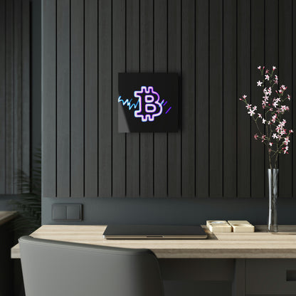 Wall Acrylic: Neon Bitcoin