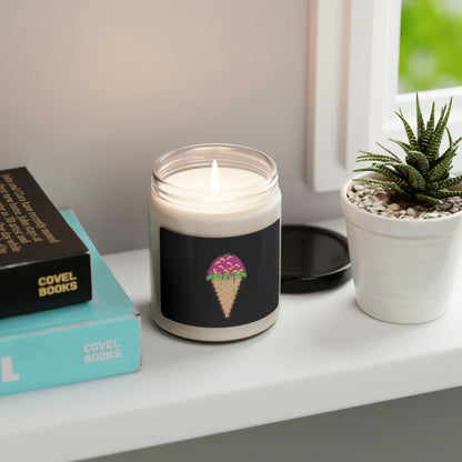 Scented Soy Candle Ft. Pixel Cones