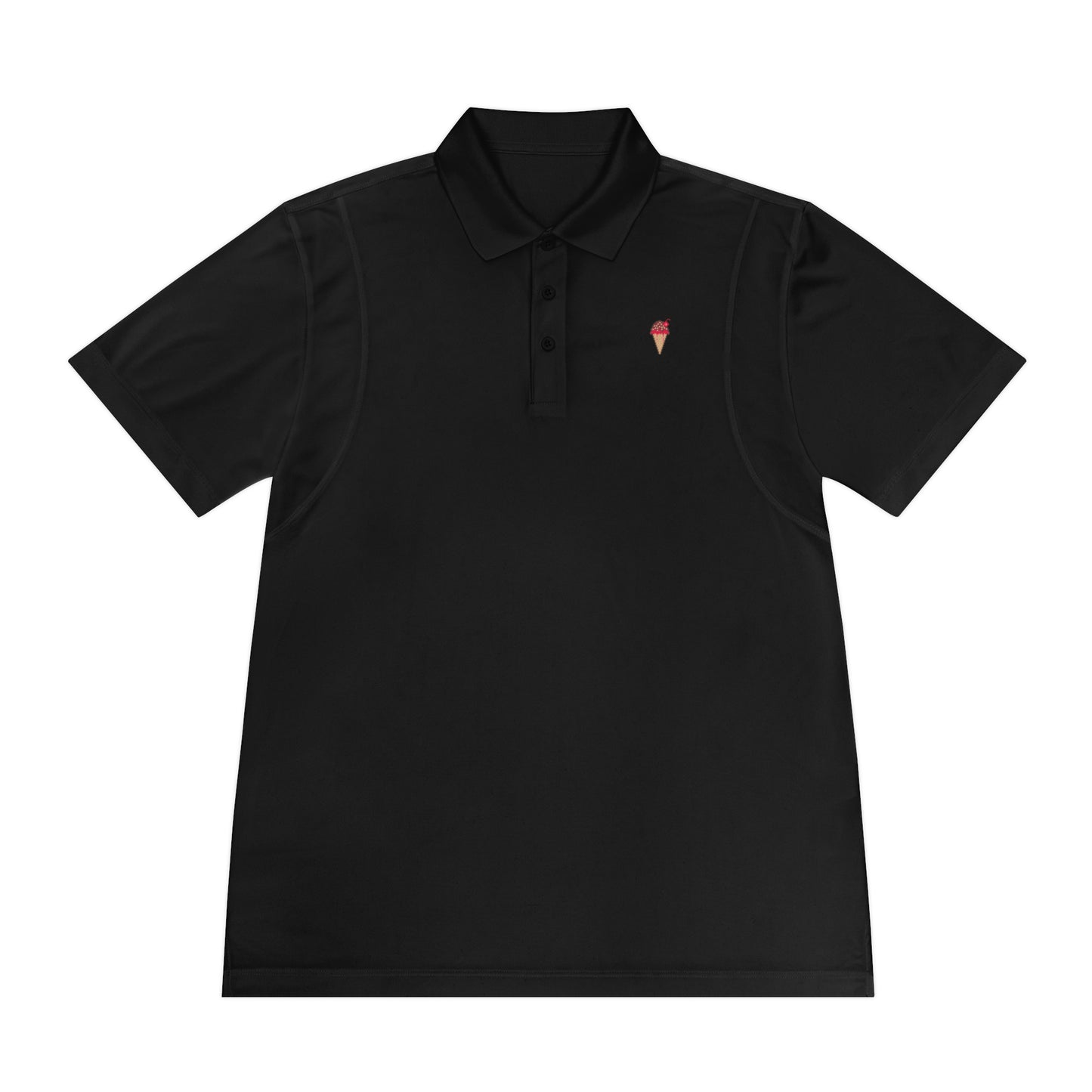 Men's Sport Polo Shirt Ft. Pixel Cone