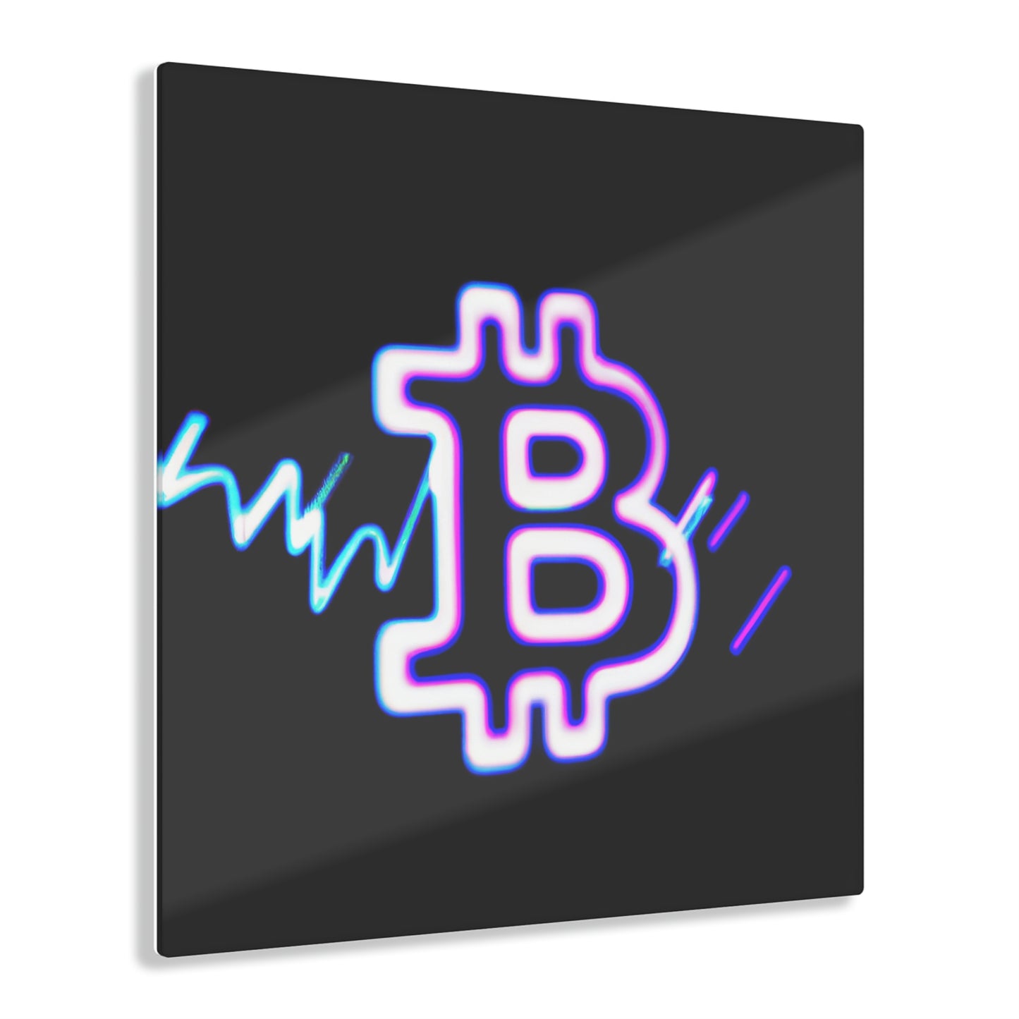 Wall Acrylic: Neon Bitcoin