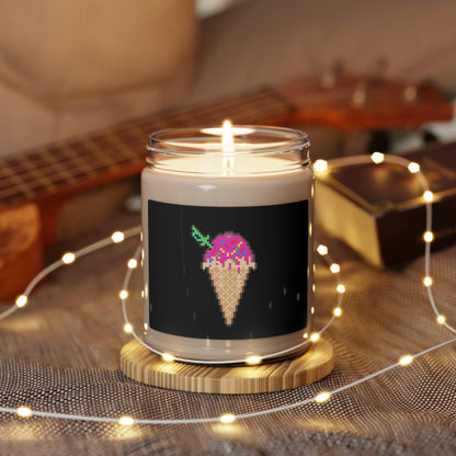 Scented Soy Candle Ft. Pixel Cones