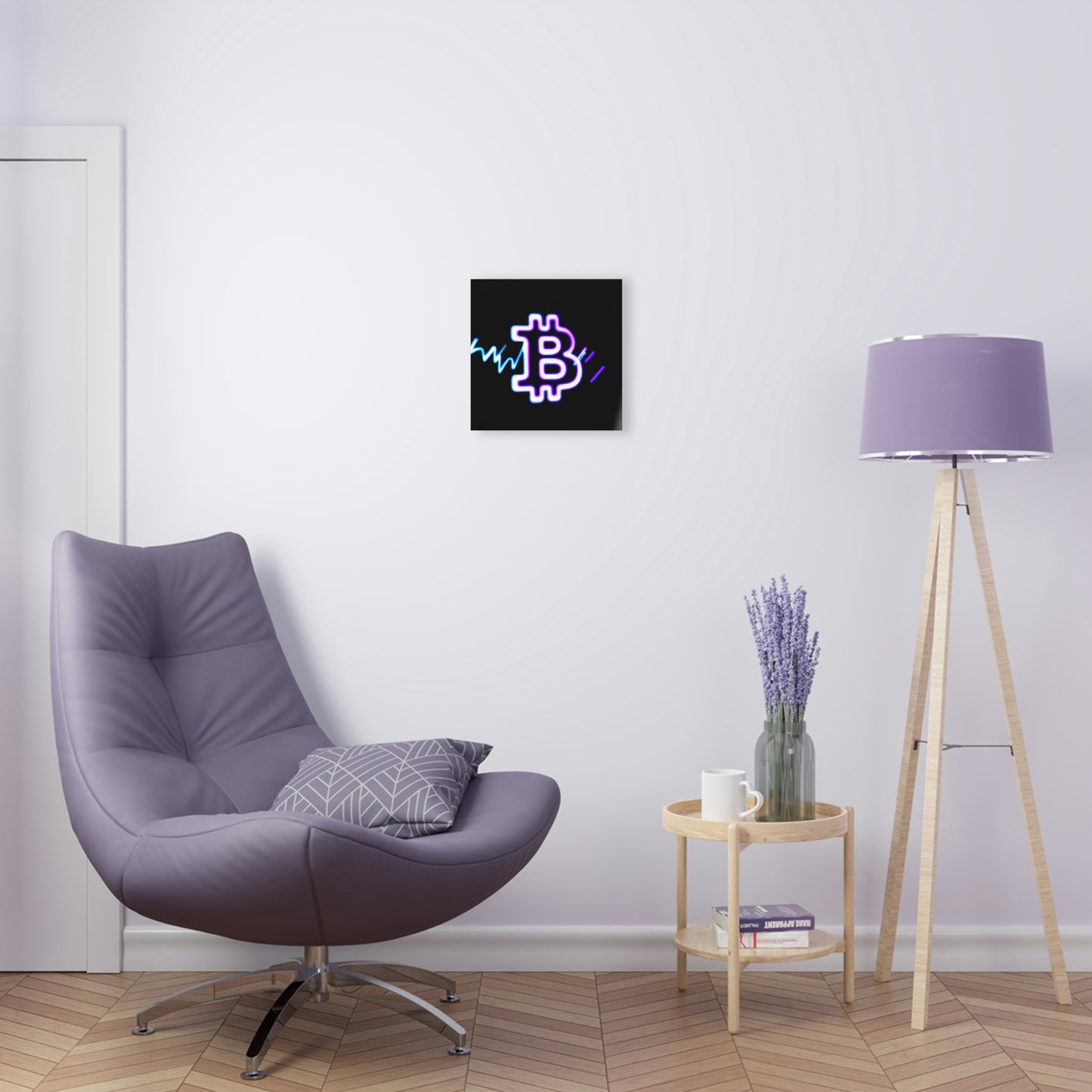 Wall Acrylic: Neon Bitcoin